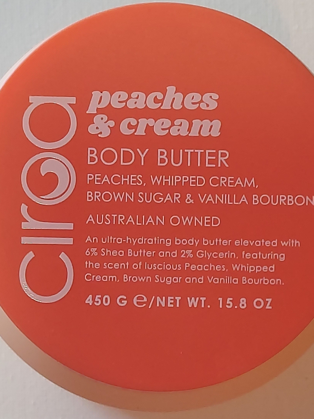 Ciroa Peaches & Cream Body Butter - Coral Orange